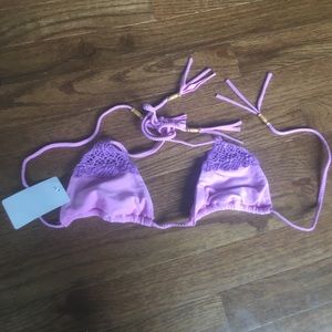 Blue Life Desert Sun Bikini Top, Purple, XS